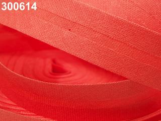 Šikmý proužek bavlněný zažehlený - šíře 20mm - různé barvy 300 614 Melounová