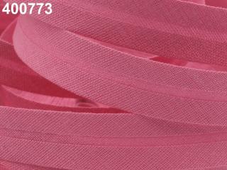 Šikmý proužek bavlněný zažehlený - šíře 20mm - různé barvy 400 773 Růžová