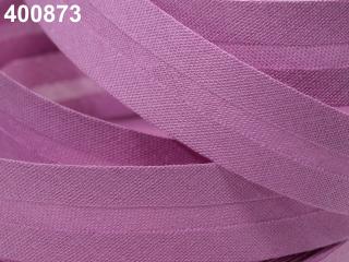 Šikmý proužek bavlněný zažehlený - šíře 20mm - různé barvy 400 873 Růžovo-fialová