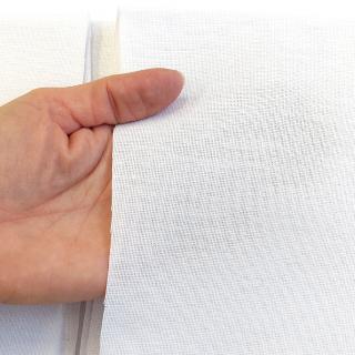 Tesilen - vyšívací tkanina - různé barvy - díl 50x70cm 001 Bílá