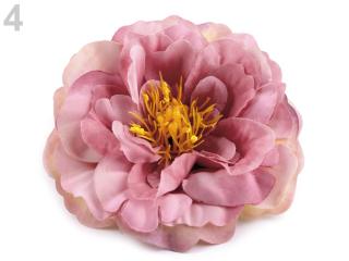 Umělý květ čajová růže Ø10 cm - různé barvy 04 Světle starorůžová