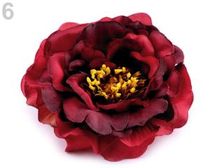 Umělý květ čajová růže Ø10 cm - různé barvy 06 Červená
