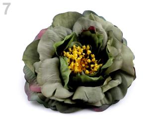 Umělý květ čajová růže Ø10 cm - různé barvy 07 Zelená