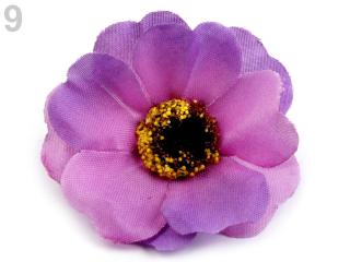 Umělý květ čajová růže Ø50 mm - různé barvy 09 Světle fialová
