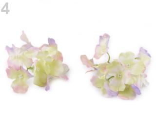 Umělý květ hortenzie - různé barvy 04 Nejsvětlejší růžová
