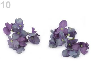Umělý květ hortenzie - různé barvy 10 Modro-fialová