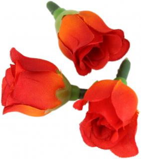 Umělý květ růže Ø25 mm - různé barvy 10 Červená