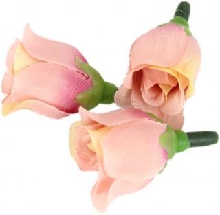 Umělý květ růže Ø25 mm - různé barvy 5 Světle starorůžová