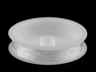 Vlasec (silon)- silikon elastický - průhledný 0,5 - 0,6 mm / návin 15 m