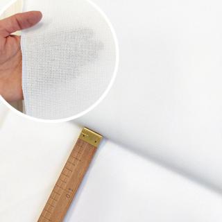 Vyšívací tkanina - Kanava č.5 - bílá, šíře 140cm