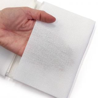 Vyšívací tkanina - různé druhy - bílá, díl 50x70cm Kanava č.7 - 70 oček na 10cm