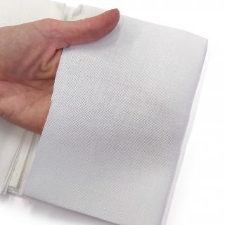 Vyšívací tkanina - různé druhy - bílá, díl 50x70cm Perlička - 13x13 vláken na cm2