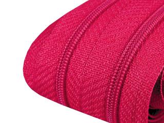 Zip spirálový 3 mm - metráž - různé barvy 146 Tmavě růžová