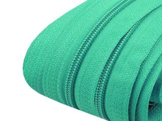 Zip spirálový 3 mm - metráž - různé barvy 254 Světle smaragdová