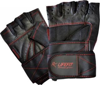 Fitnes rukavice LIFEFIT TOP, vel. L, černé