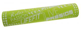 Gymnastická podložka LIFEFIT SLIMFIT PLUS, zelená