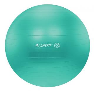 Gymnastický míč LIFEFIT ANTI-BURST 55 cm, tyrkysový