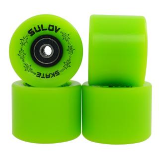 Kolečka Penny board LEMON GREEN 60 x 45mm 85A, sada 4ks, s ložisky