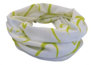 Sportovní šátek SULOV, bílo-zelený