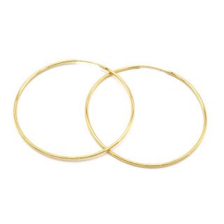 BB Goldinvestic  Zlaté náušnice kruhy velké 3,90g N4809-585/1000