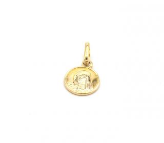 BB Goldinvestic  Zlatý přívěsek Madonka kulatá malá 0,57g N4299-585/1000