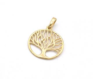 BB Goldinvestic  Zlatý přívěsek strom života 1,12g N4129-585/1000