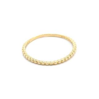 BB Goldinvestic Zlatý prsten jemný kroužek kuličky 0,70g N5650-585/1000