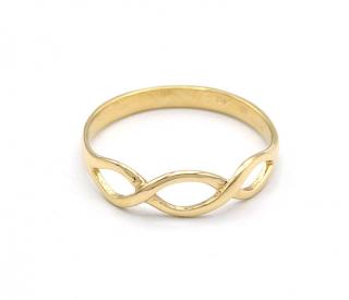 BB Goldinvestic  Zlatý prsten propletená ozdoba 1,25g N3527-585/1000