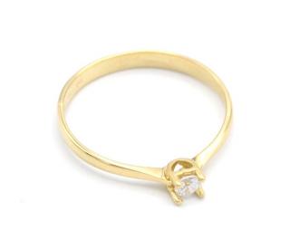 BB Goldinvestic  Zlatý prsten se zirkonem 1,30g  N1945-585/1000
