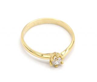 BB Goldinvestic  Zlatý prsten se zirkonem 1,58g N2051-585/1000