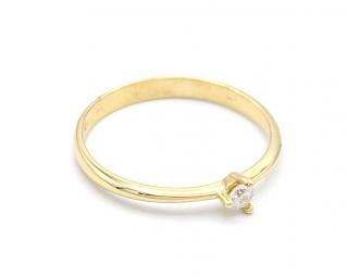 BB Goldinvestic  Zlatý prsten se zirkonem 1,59g N2320-585/1000