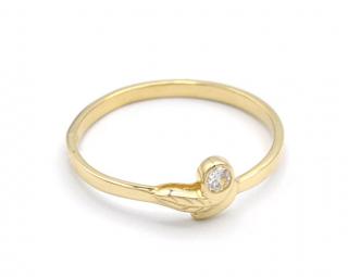 BB Goldinvestic  Zlatý prsten se zirkonem 1,83g N2345-585/1000