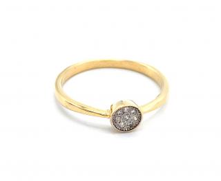 BB Goldinvestic  Zlatý prsten se zirkonem 1,90g N3447-585/1000