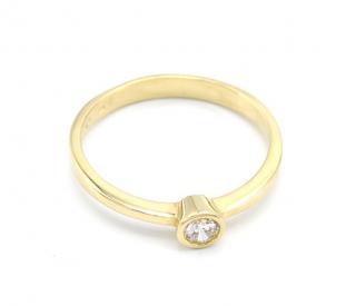 BB Goldinvestic  Zlatý prsten se zirkonem 2,30g N2009-585/1000