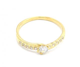 BB Goldinvestic  Zlatý prsten se zirkony 1,22g  N4965-585/1000