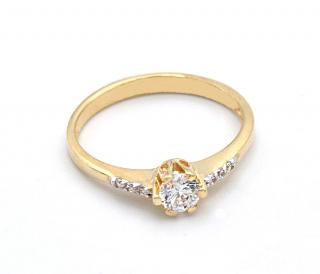 BB Goldinvestic  Zlatý prsten se zirkony 1,72g N3016-585/1000