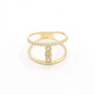 BB Goldinvestic Zlatý prsten se zirkony 1,75g N5571-585/1000
