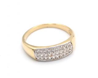 BB Goldinvestic  Zlatý prsten se zirkony 2,40g N2848-585/1000