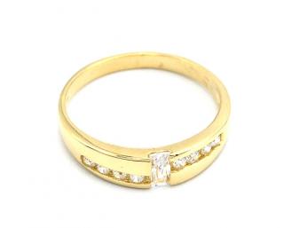 BB Goldinvestic  Zlatý prsten se zirkony 2,55g N3814-585/1000