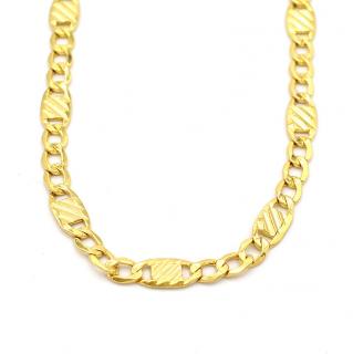 BB Goldinvestic  Zlatý řetízek Figaro zdobený proužky 5,03g N5024-585/1000