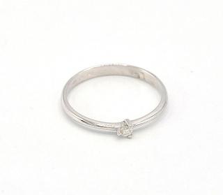 BB Goldinvestic  Zlatý zásnubní prsten s briliantem bílé zlato 1,30g N4231-585/1000