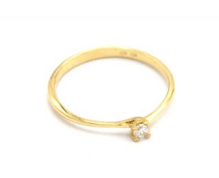 BB Goldinvestic  Zlatý zásnubní prsten se zirkonem 0,80g N4499-585/1000