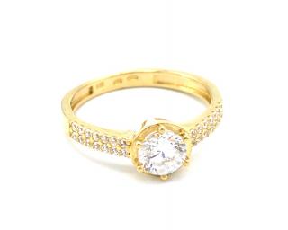 BB Goldinvestic  Zlatý zásnubní prsten se zirkony 2,50g N3343-585/1000