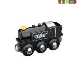 Maxim 50816 Parní lokomotiva černá (Maxim dřevěné vláčky)