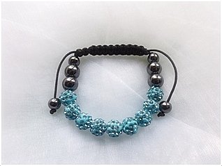 Náramek Shamballa (Tyrkys)