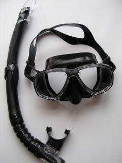 Cressi Perla VIP SET černý (maska se šnorchlem Gamma)