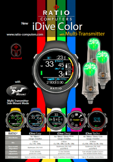 IDIVE COLOR EASY (potápěčský počítač integrovaný do hodinek)