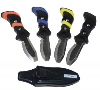 Nůž NTEC potápěčský s pouzdrem (různé barvy)