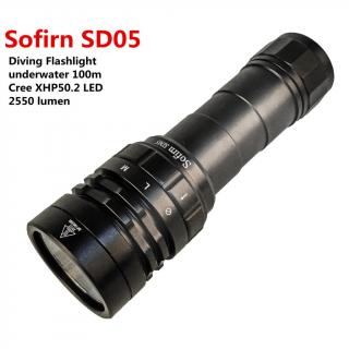 Svítilna Sofirn SD05 LED (potápěčská včetně baterie a nabíječky)