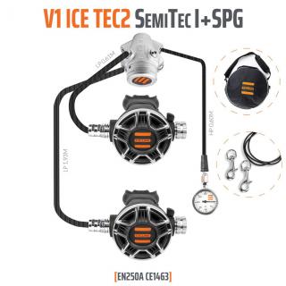 Tecline REGULÁTOR V1 ICE TEC2 SEMITEC I (potápěčská automatika se záložním 2. stupněm)